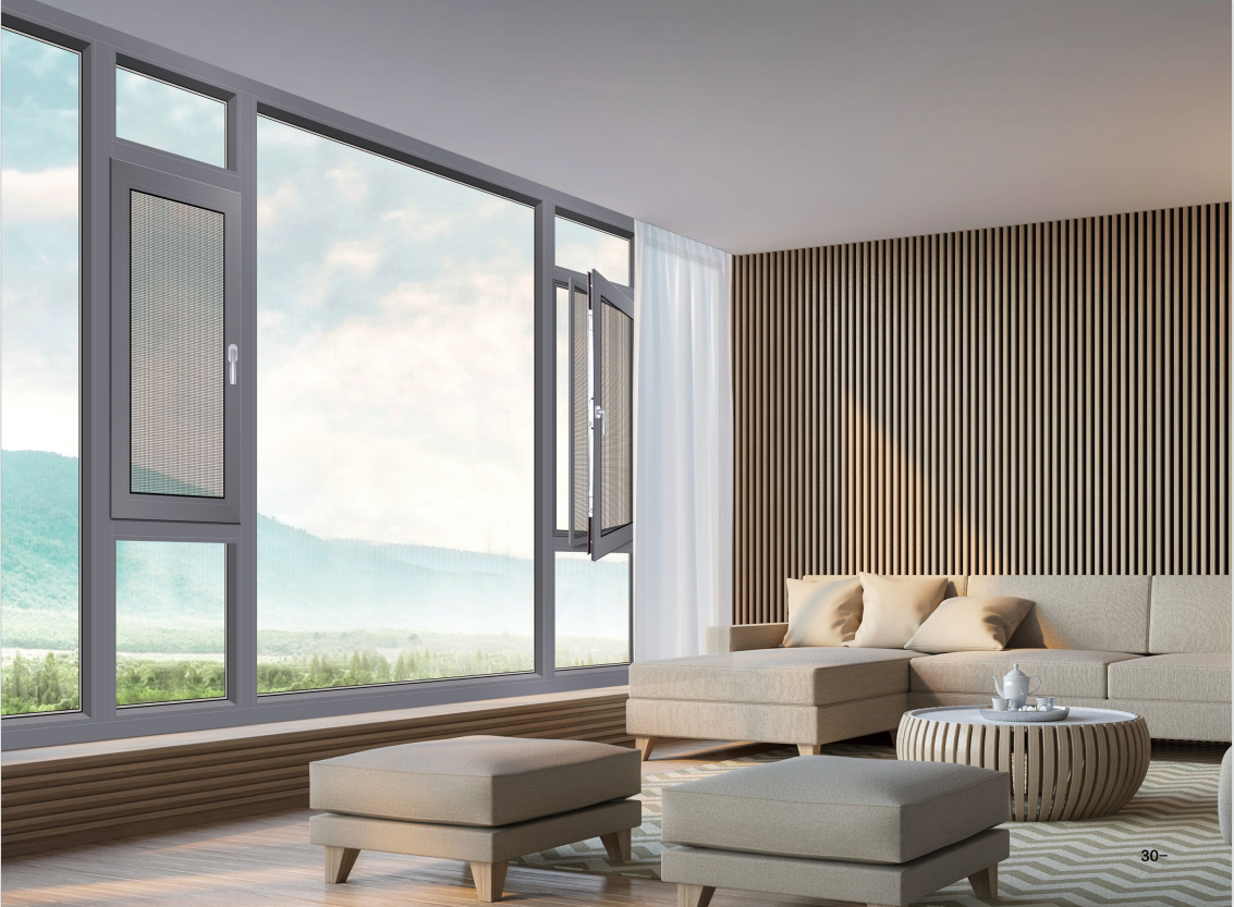 WJM110內外平框雙內開窗系列